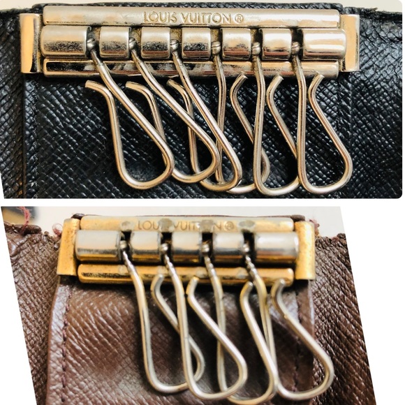 GENUINE SET OF (4) Louis Vuitton Damier Taiga Key Coin Case - Picture 11 of 16